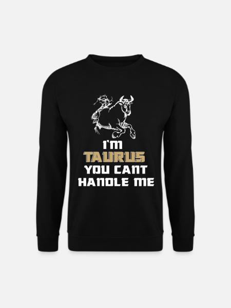 Taurus Untamable Bull Horoscope Zodiac Sign - Unisex Sweatshirt - black