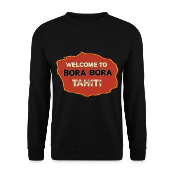 Bora Bora Tahiti soleil mer plage vacances - Sweat-shirt Unisexe - noir - Devant - Alina (178cm) & Michal (187cm)