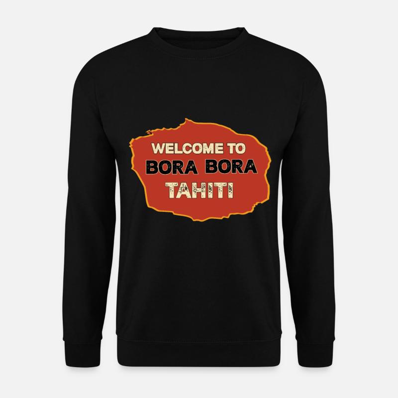 Bora Bora Tahiti soleil mer plage vacances - Sweat-shirt Unisexe - noir