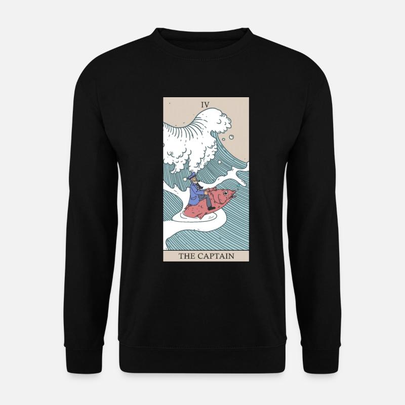 Capitaine Tarot carte occulte Tarot planeur - Sweat-shirt Unisexe - noir