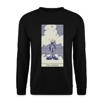 Tarot carte yoga Professeur de magie spirituelle Protection - Sweat-shirt Unisexe - noir - Devant - Alina (178cm) & Michal (187cm)