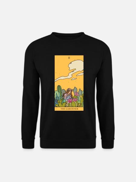 Jardin jardin jardinière magique carte de tarot idée cadeau - Sweat-shirt Unisexe - noir