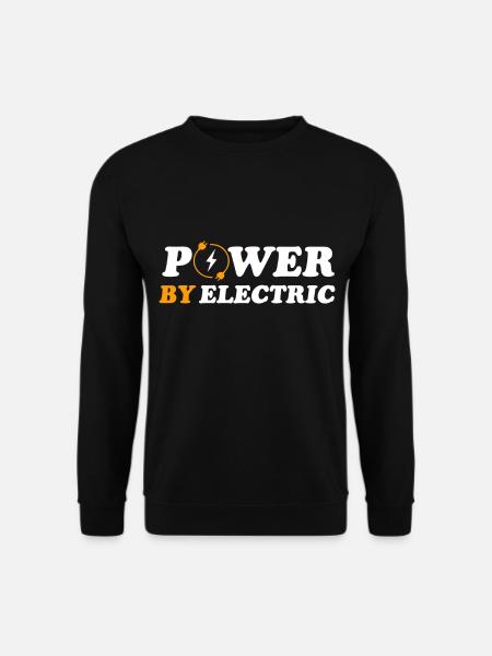 Elektroauto E-Auto Elektro Power Batterie - Unisex Pullover - Schwarz