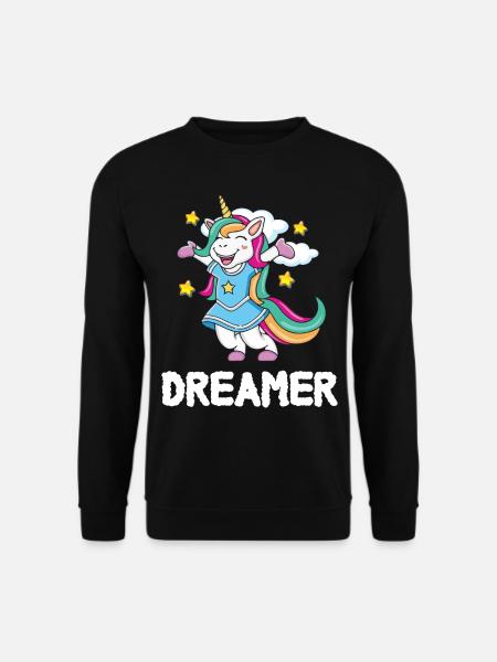 Unicorn Kids Dream Rainbow Unicorn - Unisex Sweatshirt - black