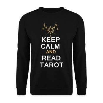 Cartes de tarot Devin Tarot Cartes à jouer - Sweat-shirt Unisexe - noir - Devant - Alina (178cm) & Michal (187cm)