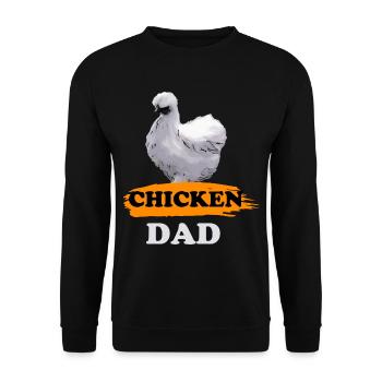 Poulet poulet poule - Sweat-shirt Unisexe - noir - Devant - Alina (178cm) & Michal (187cm)