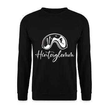 Hinterglemm Saalbach Ski Snowboard Winter Berge - Unisex Pullover - Schwarz - Vorne - Alina (178cm) & Michal (187cm)