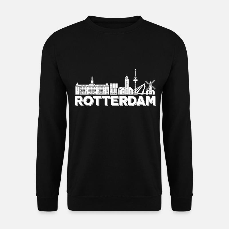 Holland Skyline Rotterdam Holländer - Unisex Pullover - Schwarz