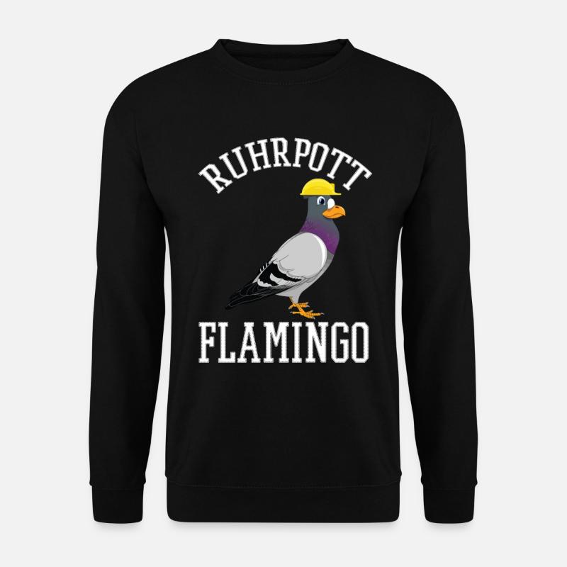 Ruhrpott Flamingo Rheingebiet NRW Ruhr - Unisex Pullover - Schwarz