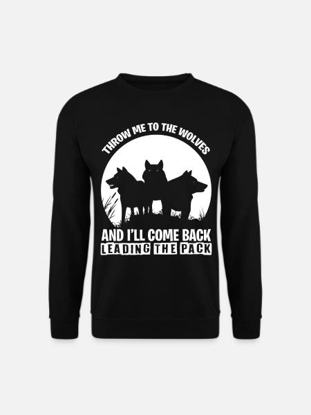 Wolf Pack Rudel Wildhund Wildtiere - Unisex Pullover - Schwarz