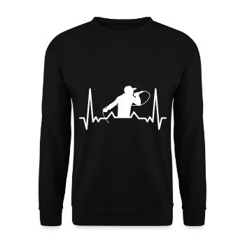 Beatbox Pulse Hip-Hop Beat Beatboxer - Sweat-shirt Unisexe - noir - Devant - Alina (178cm) & Michal (187cm)