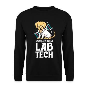 Meilleur technicien de laboratoire au monde Technologie de laboratoire drôle - Sweat-shirt Unisexe - noir - Devant - Alina (178cm) & Michal (187cm)