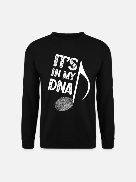 Music DNA Note Musicians Orchestra Conductor Choir - Unisex Sweatshirt - black