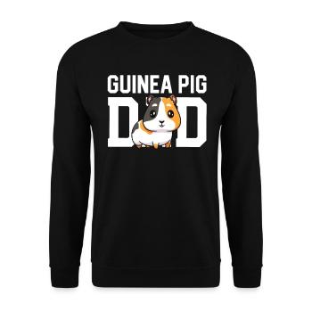 Cadeau de papa cochon d’Inde pour les amoureux du cochon d’Inde Propriétaire - Sweat-shirt Unisexe - noir - Devant - Alina (178cm) & Michal (187cm)