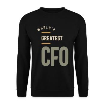 CFO Cadeau Drôle Titre d’emploi Profession - Sweat-shirt Unisexe - noir - Devant - Alina (178cm) & Michal (187cm)