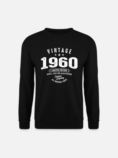 62. Geburtstag Jahrgang Jahrgang 1960 - Unisex Pullover - Schwarz