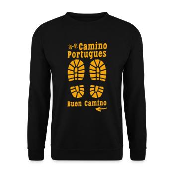 Camino De Santiago Buen Camino Jaokobsweg - Unisex Pullover - Schwarz - Vorne - Alina (178cm) & Michal (187cm)