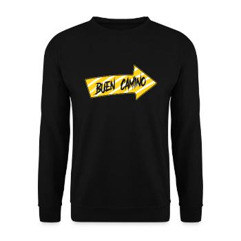 Camino De Santiago Buen Camino Camino Camino De Santiago Arrow - Unisex Sweatshirt - black - Front - Alina (178cm) & Michal (187cm)