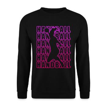 Handballeur - Sweat-shirt Unisexe - noir - Devant - Alina (178cm) & Michal (187cm)