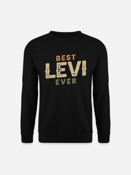 Best Levi Personalized Name Funny - Unisex Sweatshirt - black