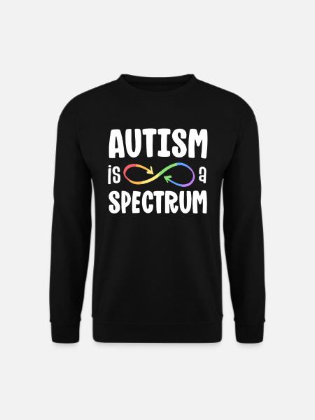 Autismus ist ein Spektrum autistische Akzeptanz unendlich - Unisex Pullover - Schwarz