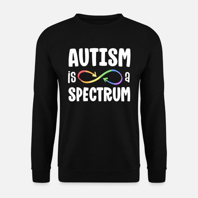 Autismus ist ein Spektrum autistische Akzeptanz unendlich - Unisex Pullover - Schwarz