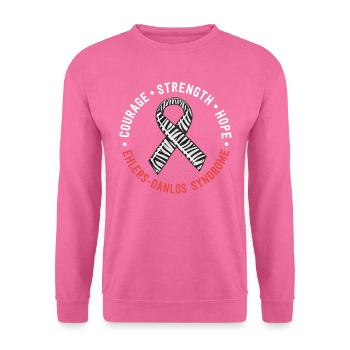 Mut Kraft Hoffnung Ehlers-Danlos-Syndrom EDS - Unisex Pullover - Pink - Vorne