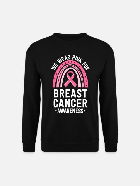 We Wear Pink Breast Cancer Awareness Matching - Unisex Sweatshirt - black
