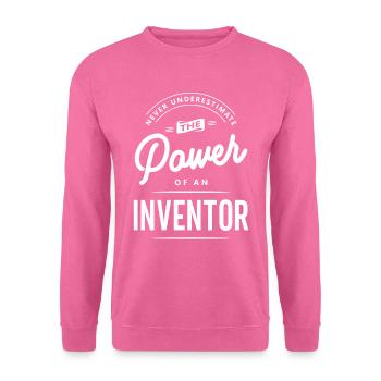 Inventor Funny Job Title Profession - Unisex Sweatshirt - pink - Front