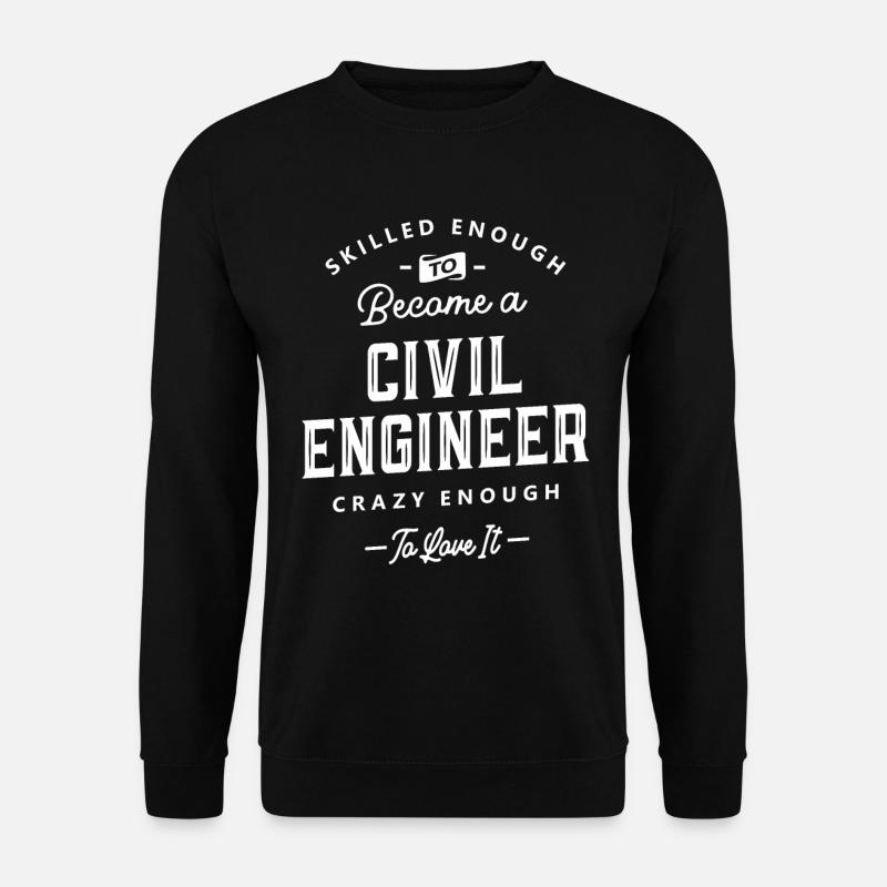 Bauingenieur Lustige Berufsbezeichnung Beruf - Unisex Pullover - Schwarz