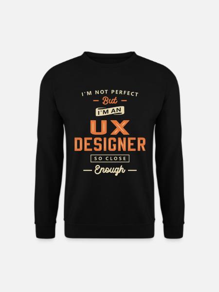 UX Designer Lustige Berufsbezeichnung Beruf - Unisex Pullover - Schwarz