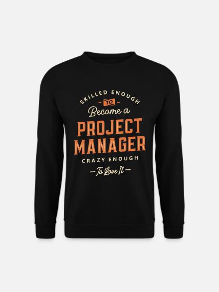 Projektmanager Lustige Berufsbezeichnung Beruf - Unisex Pullover - Schwarz