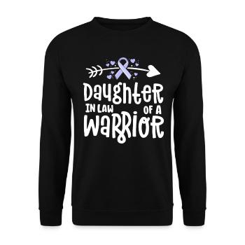 Daughter In Law Of A Warrior - Unisex Sweatshirt - black - Front - Alina (178cm) & Michal (187cm)