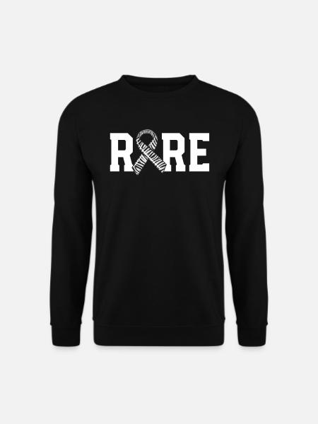 Rare Disease Awareness Walk Zebra Ribbon EDS - Unisex Sweatshirt - black