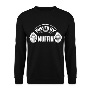 Fourré de muffins et de tartes à la crème - Sweat-shirt Unisexe - noir - Devant - Alina (178cm) & Michal (187cm)