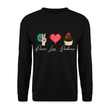 Muffin and muffins sweet pastries - Unisex Sweatshirt - black - Front - Alina (178cm) & Michal (187cm)
