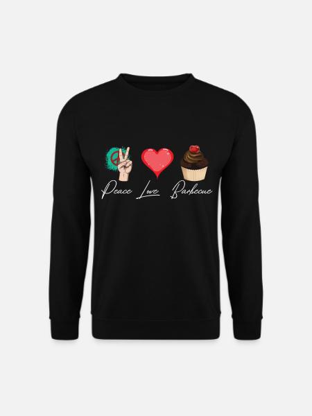 Muffin und Muffins süßes Gebäck - Unisex Pullover - Schwarz