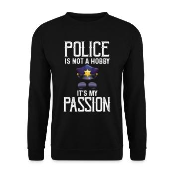 Insigne de shérif de la passion de la police - Sweat-shirt Unisexe - noir - Devant - Alina (178cm) & Michal (187cm)