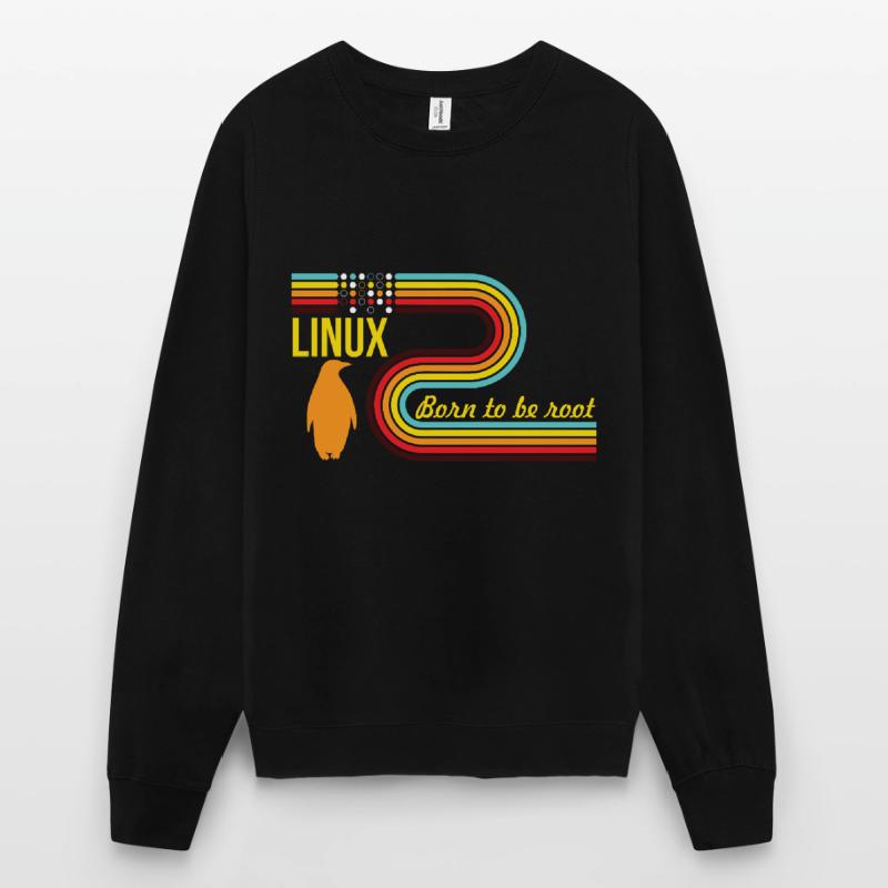 Né pour être Root Linux Nerd Geek Coding Sweat-shirt Unisexe
