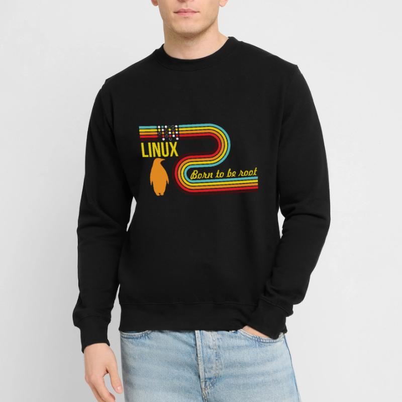 Né pour être Root Linux Nerd Geek Coding Sweat-shirt Unisexe