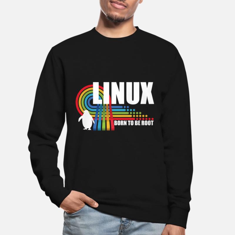 Born To Be Root Penguin Linux Nerd Coding Geek Unisex Sweatshirt