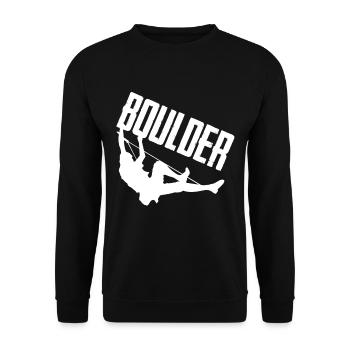 Escalade de bloc Alpinistes Escalade De Mur - Sweat-shirt Unisexe - noir - Devant - Alina (178cm) & Michal (187cm)