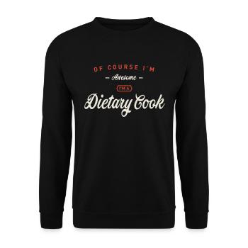 Bien sûr, je suis génial, je suis un cuisinier diététique - Sweat-shirt Unisexe - noir - Devant - Alina (178cm) & Michal (187cm)