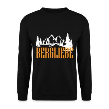 Hiking Alps Mountain Outdoor Nature - Unisex Sweatshirt - black - Front - Alina (178cm) & Michal (187cm)