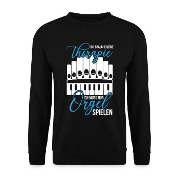 Organ Therapy Church Music Organ Players Organs - Unisex Sweatshirt - black - Front - Alina (178cm) & Michal (187cm)