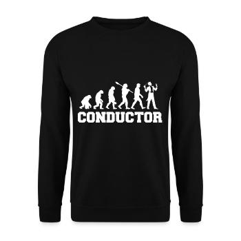 Conductor Evolution Orchestra Concert Music - Unisex Sweatshirt - black - Front - Alina (178cm) & Michal (187cm)