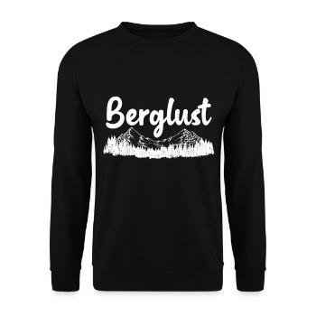 Berglust Outdoor Wandern Berge Wanderweg - Unisex Pullover - Schwarz - Vorne - Alina (178cm) & Michal (187cm)