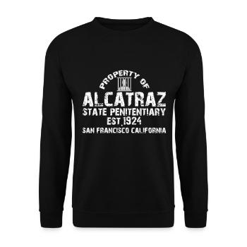 San Francisco Alcatraz Kalifornien - Unisex Pullover - Schwarz - Vorne - Alina (178cm) & Michal (187cm)