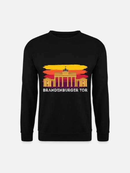 Brandenburger Tor in Berlin Deutschland - Unisex Pullover - Schwarz