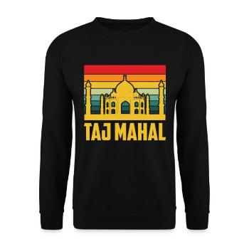 Taj Mahal Retro Palace Asie du Sud Inde - Sweat-shirt Unisexe - noir - Devant - Alina (178cm) & Michal (187cm)